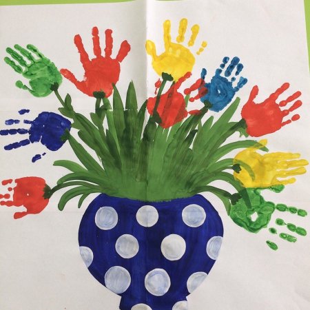 Рисование цветы для мамы