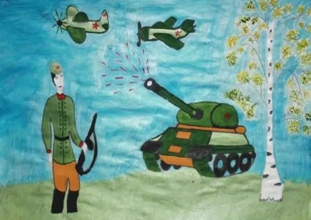 Рисование детям о войне в старшей группе