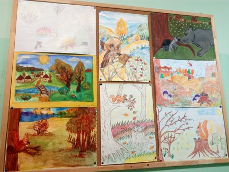 Осенний Вернисаж рисунки детский