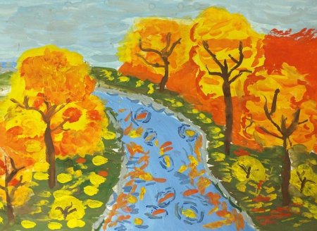 Осенняя выставка рисунков