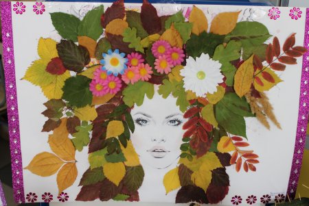 Детский рисунок на тему осень