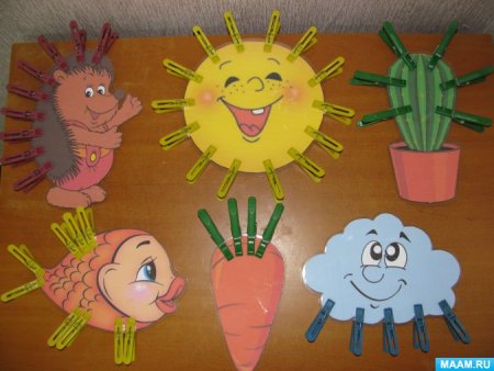 Занятия с прищепками