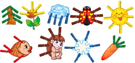 Игры с прищепками шаблоны