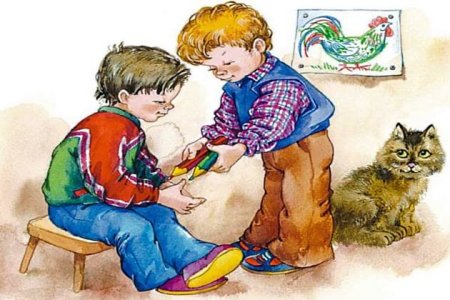 Иллюстрация друзья познаются в беде