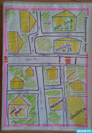 Нарисовать схему маршрута