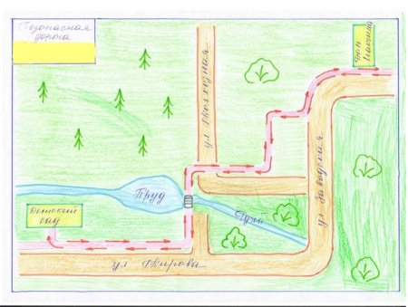 Безопасный маршрут дом детский сад дом схема