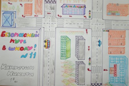 План схема дорога в детский сад