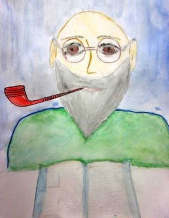 Бабушка и дедушка рисунок