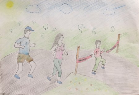 Конкурс рисунков мама папа я спортивная семья