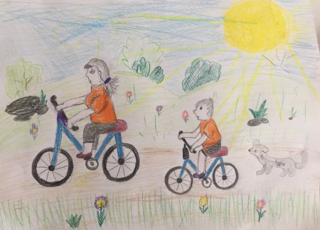 Спортивная семья рисунок