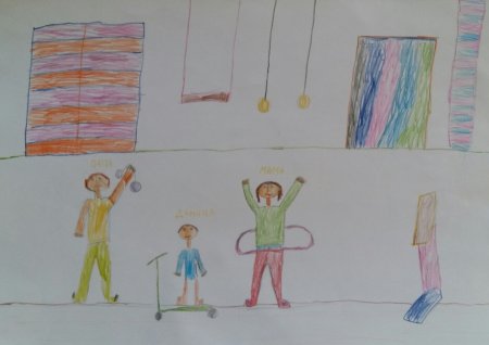 Конкурс рисунков мама папа я спортивная семья