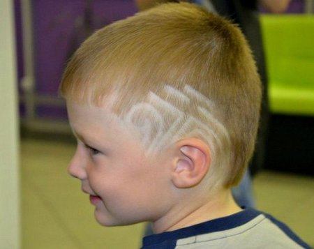 Фигурные стрижки для мальчиков на светлые волосы