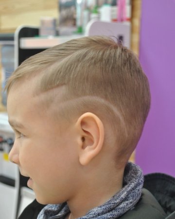 Молния прическа для мальчика