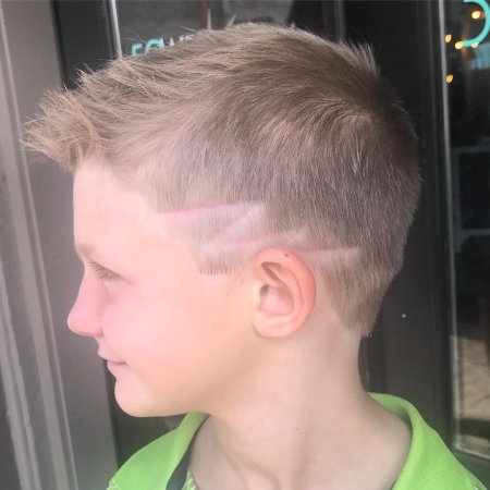Выбритые стрижки для мальчиков
