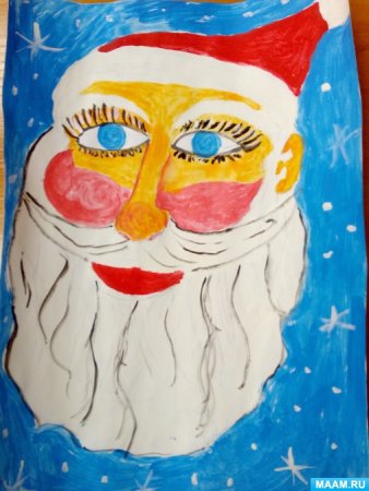 Рисование Деда Мороза