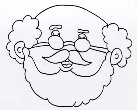 Портрет Деда Мороза поделка