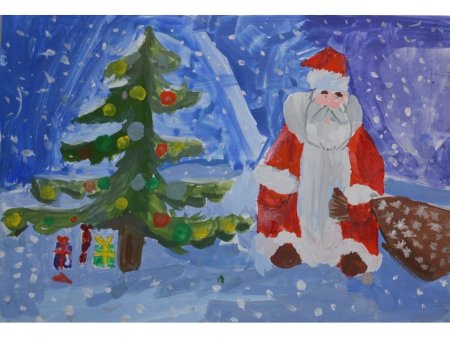 Как нарисовать Деда Мороза