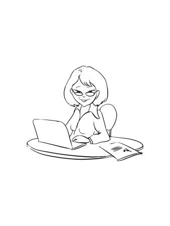 Раскраска профессии бухгалтер