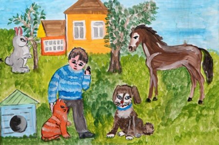 Детские рисунки животных