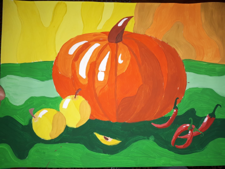 Рисование натюрморта "дары осени"