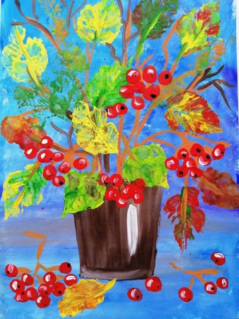 Осенний натюрморт рисунок для детей