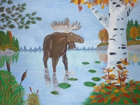 Рисунок на тему заповедник