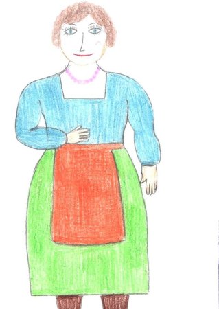 Портрет бабушки детские рисунки