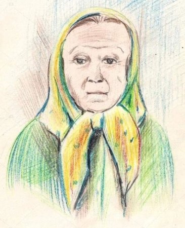 Легкий портрет пожилого человека