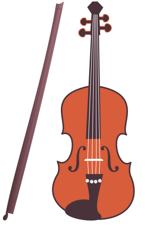Скрипка музыкальный инструмент рисунок