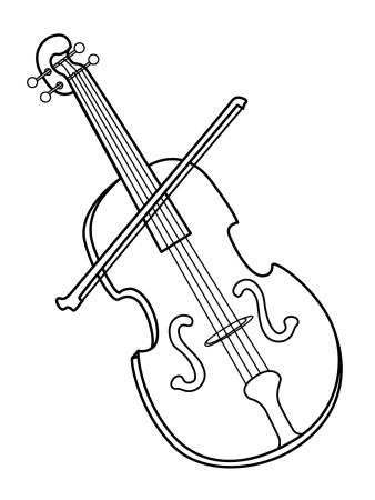 Виолончель рисунок