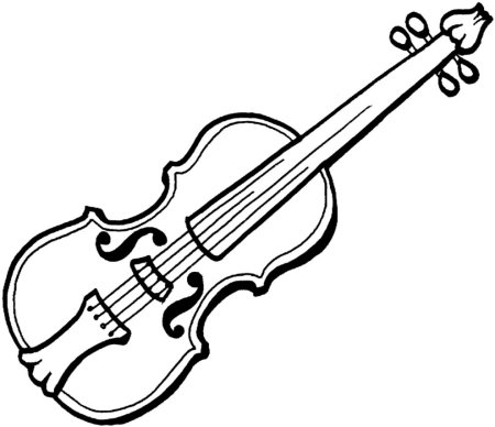 Скрипка контур