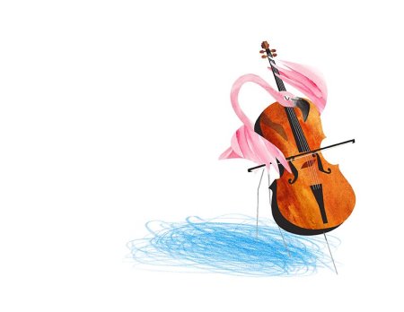 Скрипка раскраска для детей