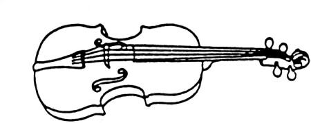 Скрипка для раскрашивания