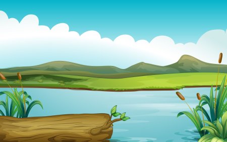 Речка мультяшная