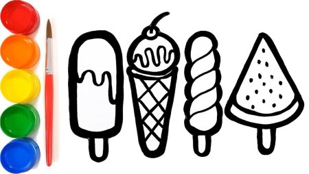 Рисование мороженое