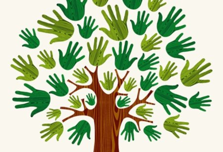 Аппликация на тему деревья