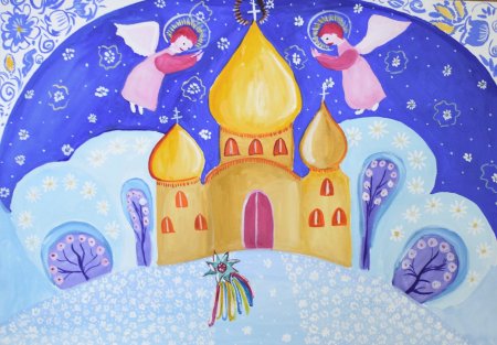 Рисунок свет Рождества на конкурс