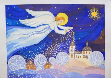 Рождество детские рисунки