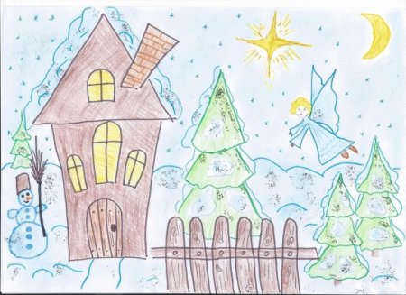 Рисунок Рождественское чудо 1 класс