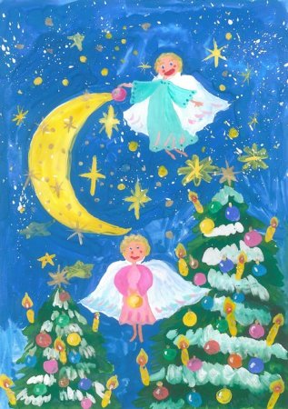 Рисуем Рождество с детьми