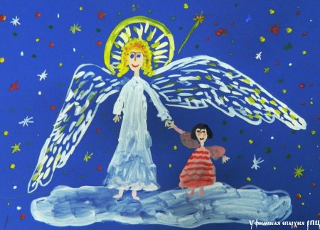 Ангел рисунок для детей