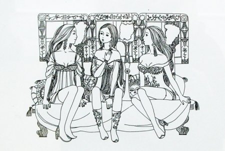 3 Девицы рисунок