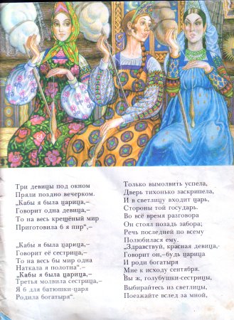 Три девицы под окном пряли поздно вечерком сказка