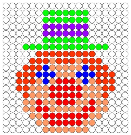 Круглая мозаика для детей схемы