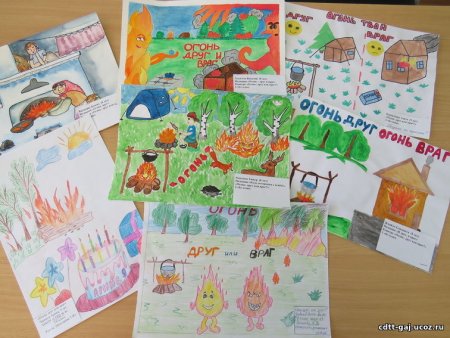 Рисунок на тему огонь друг огонь враг