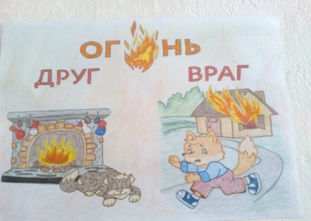 Коллаж огонь друг огонь враг