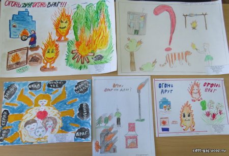 Плакат огонь друг огонь враг