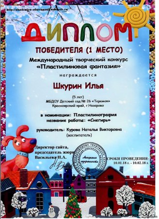 Номинации для поделок