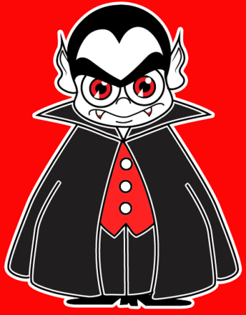 Дракула для разукрашивания