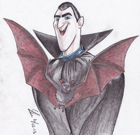 Раскраска Дракула